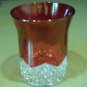 Vintage Ruby Flashed EAPG Diamond Peg Tumbler 9 Available