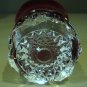 Vintage Ruby Flashed EAPG Diamond Peg Tumbler 9 Available