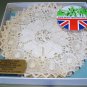 NIB Set 5" Thoresby Bobbin Lace Coasters, Nottingham, England