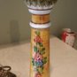 Italian Hand Painted Pottery Candlestick Table Lamp