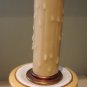 Italian Hand Painted Pottery Candlestick Table Lamp