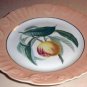 RARE Summer Fruits PEACH 10" DINNER Plate Mottahedeh Portugal