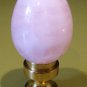Semi-precious Pink Quartz Decorative Lamp Finial, New