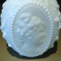 Jenny Lind Fostoria Milk Glass Cologne Perfume Bottle