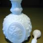 Jenny Lind Fostoria Milk Glass Cologne Perfume Bottle