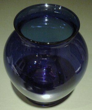 Classic Shaped Cobalt Blue Glass Vase