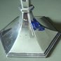 LARGE 17" Vintage Barbour Silver Co. Silver Plated Trumpet Vase Lovely Monogram