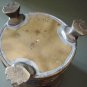 Handsome Brass Cache Pot Lion Head Paw Feet