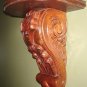 HAND CARVED WOODEN WALL BRACKET TO DISPLAY ORNAMENTAL