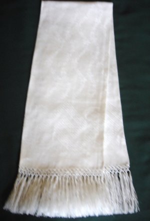 Wonderful Victorian Drawnwork & Macrame Fringed Towel