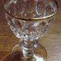 THUMBPRINT Liquor Cocktail Gold Rim Jeannette Glass Co.