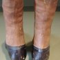 Victorian Leather Ladie's Decorative Display Leather High Top Shoes
