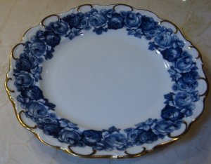 Schumann Bavaria HEIRLOOM Bread & Butter Plate Blue & White Transferware