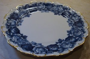 Schumann Bavaria HEIRLOOM Salad Plate Blue & White Transferware