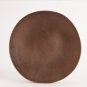 Rosy Rings Round Metal Platter Antiqued Copper Finish