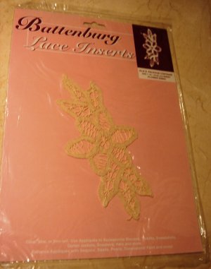 Battenberg Lace Insert Trim Flower Swag New in Pkg
