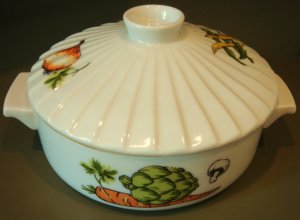 VIintage 80s Decorative Oven to Table Individual Casserole