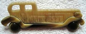 Vintage France Designer Lea Stein ROLLS ROYCE Pin Collectible Jewelry
