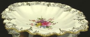Vintage Royal Crown Derby China Serving Bowl Vine Posie