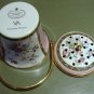 Large Halcyon Days Potpourri & Lid Victorian Flowers