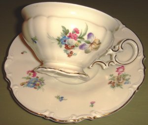 Porcelain Cup & Saucer MAYFAIR by Hutschenreuther