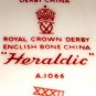 HERALDIC Royal Crown Derby English Bone China Sugar Bowl & Lid