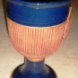 Set of 4 Signed Vintage Art Pottery Wine Goblets