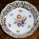 Chateau Dresden Flowers Schumann Pierced Round Bowl