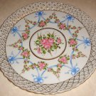 Hand Painted Schierholz Germany Pierced Cake Plate