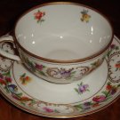 Schumann Bavaria Cup & Saucer Set Dresden Flowers