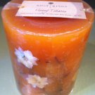 Honey Tobacco Botanical Pillar Candle by Rosy Rings