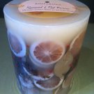 Rosewood & Red Berries Pillar Botanical Candle by Rosy Rings