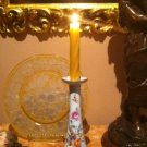 Impressive Vintage 12" Dresden Flowers Candlestick