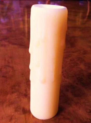 4" PolyBeeswax CHANDELIER Base Candle Cover for Ceiling Fixture or Lamp