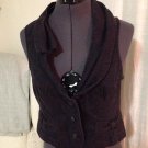 Asymmetrical Navy Vest, Anthropolgie, Size 10