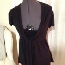 Low Cut Cowl Neck Shirt, Guess, Size S