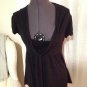 Low Cut Cowl Neck Shirt, Guess, Size S