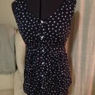 Cotton Polka Dot Blouse, Merona, Size S