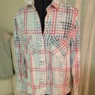 Pastel Flannel Top, Anthropologie, Size S