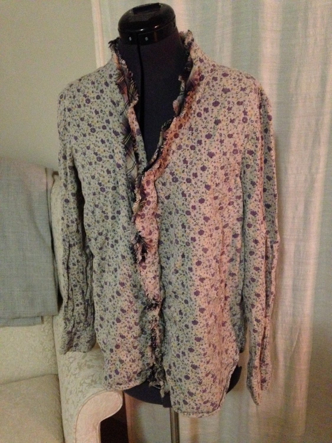 floral oversized top