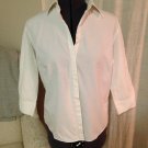 White Embroidered Blouse, Faconnable, Size S
