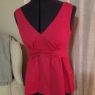 Pink Fit & Flare Top, Anthropologie, Size 2
