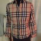 Burberry Style Blouse, Anthropologie, Size XS