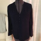 Navy Loose Tunic Blouse, Merona, Size M