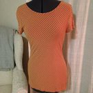 Orange and Tan Striped Top, Banana Republic, Size XS