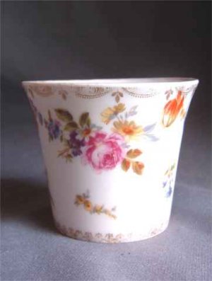 Beautiful Hand Painted Beyer & Boch Cup Floral Design 1890