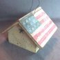 Wonderful Hand Made Flag Birdhouse Patriotic Bird House