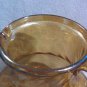 Large Amber Glass Hand Blown Swirl Pitcher 3 Quart