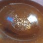 Large Amber Glass Hand Blown Swirl Pitcher 3 Quart