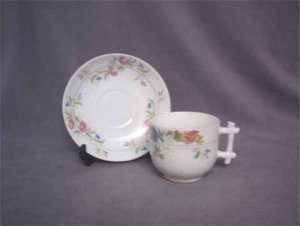 Antique German Presentation Cup & Saucer